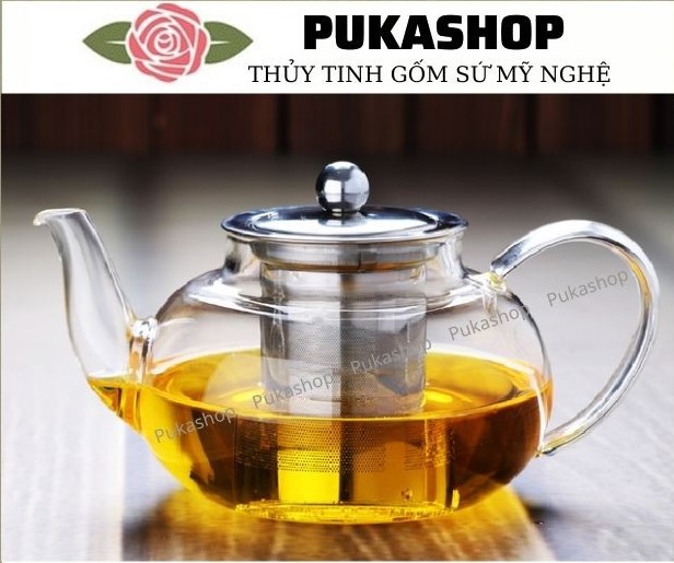 Bình Trà Có Lõi Lọc Inox 600ml Puka A6